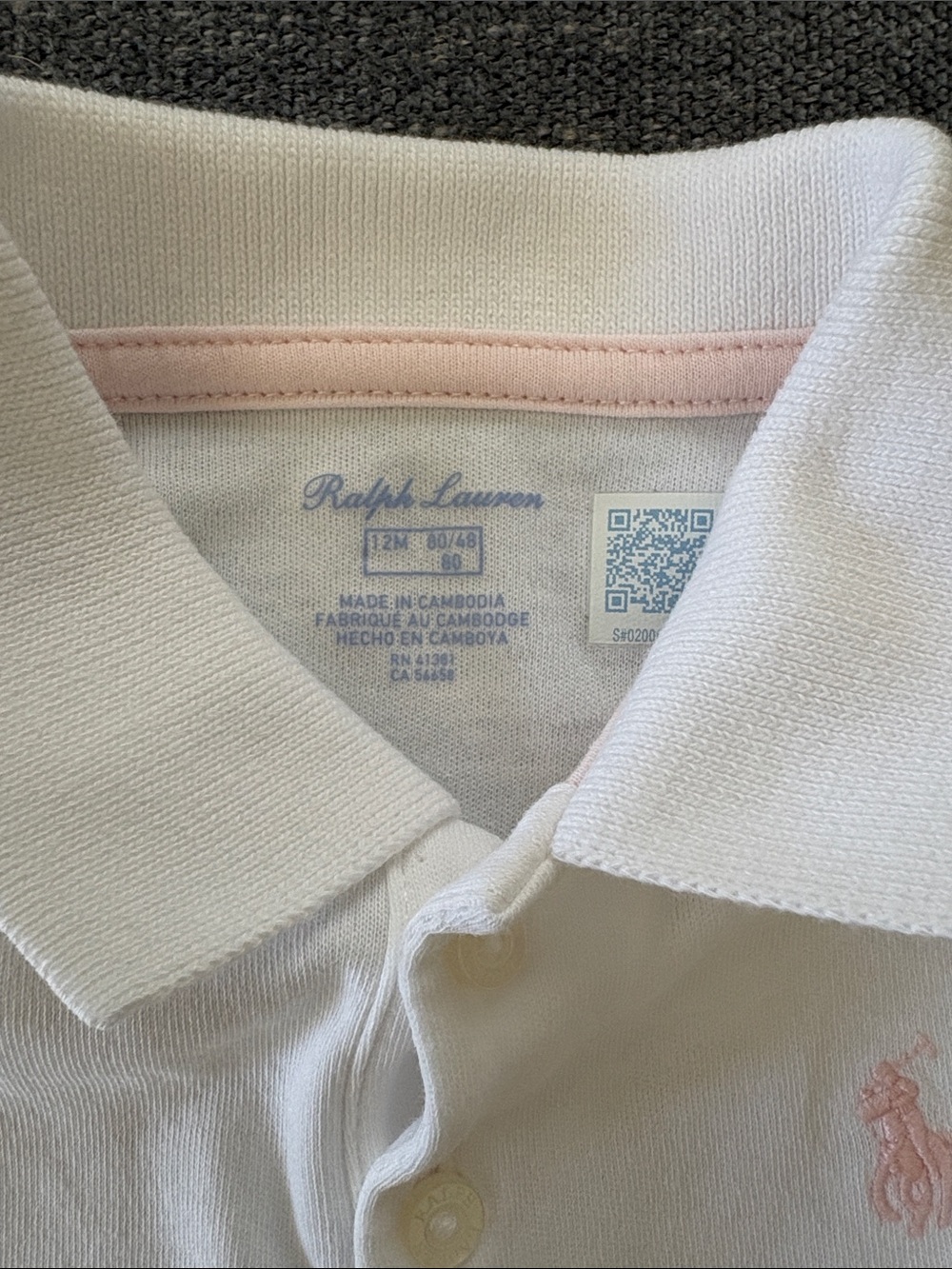 Ralph Lauren White Polo Ruffle Dress with Pink Pony Embroidery - Picture 3 of 5